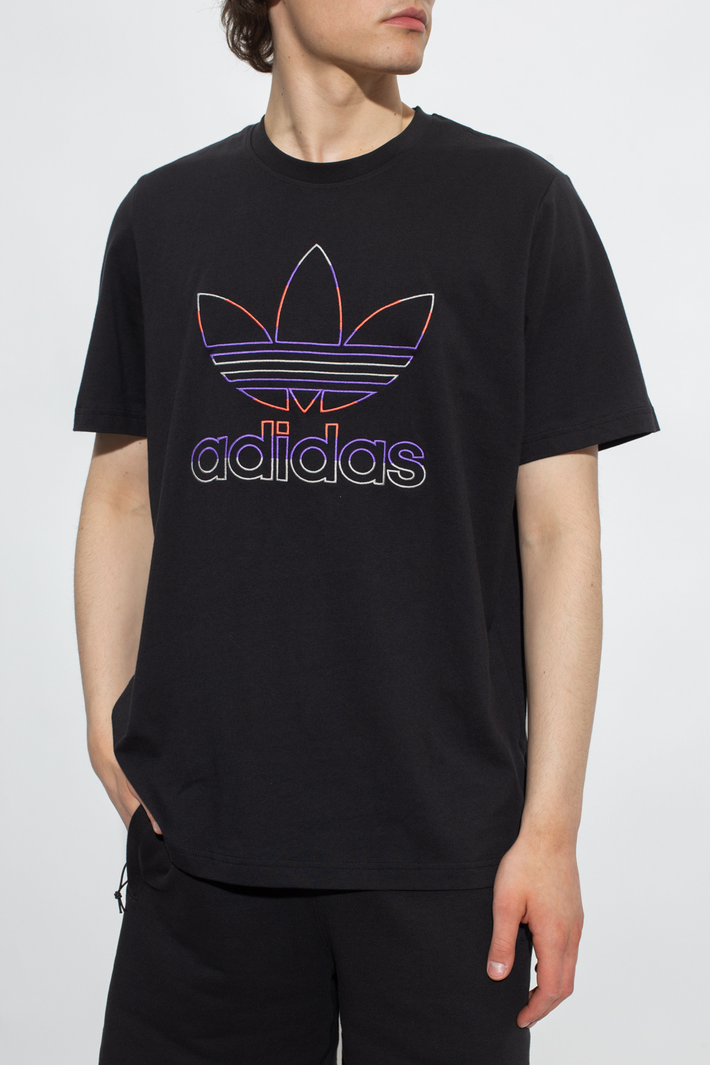 Men s Clothing player ADIDAS Originals T shirt with logo